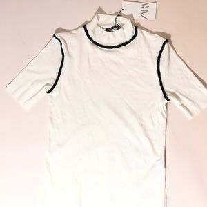 Zara Black and white womens shirt size: small